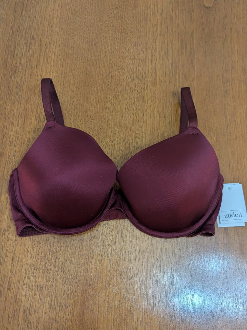 NWT Auden 34D push up demi bra